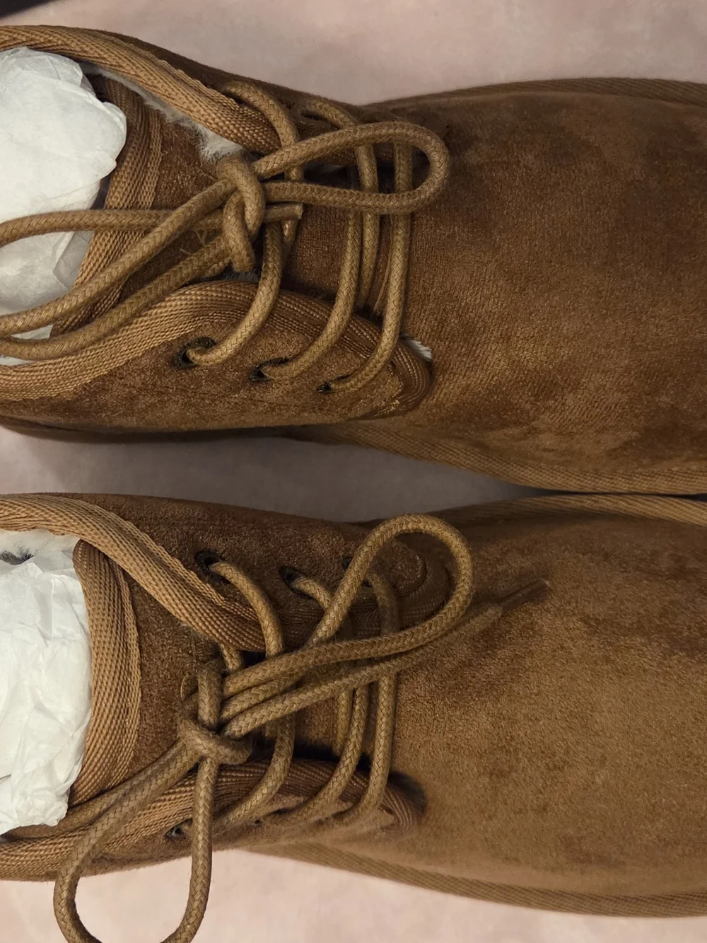 Nautica Big Kid Tan Suede Boots